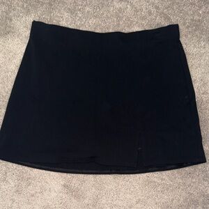 American Eagle Outfitters Black Mini Skirt with Front Slit